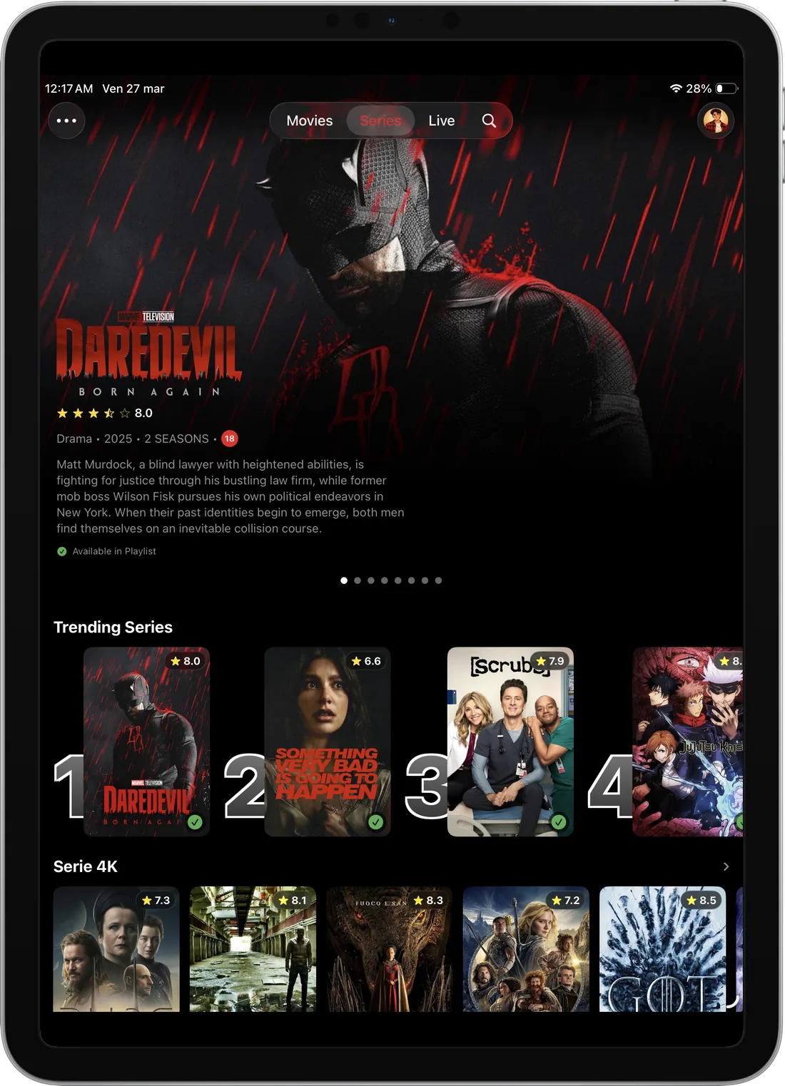 KIPTV on iPad